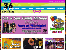 Tablet Screenshot of 36skateclub.com